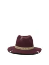 The Hat Gang Bordeaux Wool Hat In Burgundy