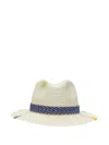 The Hat Gang Embroidered Raffia Hat In Multi