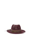 The Hat Gang Embroidered Wool Hat In Brown
