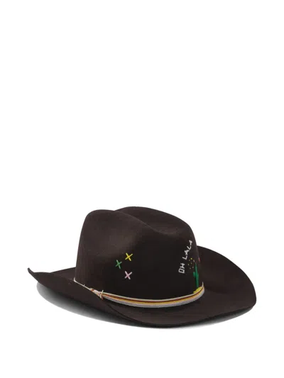 The Hat Gang Embroidery Hat In Brown