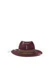 The Hat Gang Embroidered Wool Hat In Red
