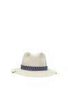 The Hat Gang Embroidered Raffia Hat In White