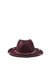 The Hat Gang "la Vie Est Belle" Hat In Burgundy