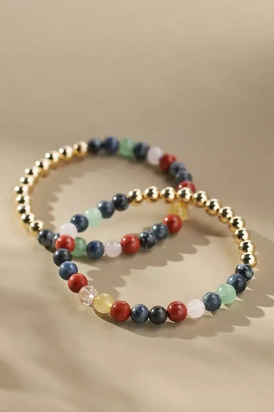 The Healer’s Collection N 32 Emotional Eating Bracelets, Set Of 2 In Multi