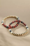 The Healer’s Collection N 82 Gut Health Bracelets, Set Of 2 In Gold