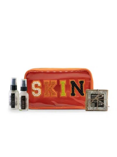 The Hemp Philosophy Women's 3-piece Cbd Skin Kit In Bright Orange