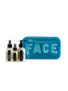 The Hemp Philosophy Women's 3-piece Large Cbd Face Kit In Neon Blue