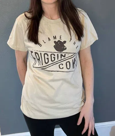 The Herd & Co Blame The Friggin' Cows Tee In Sand