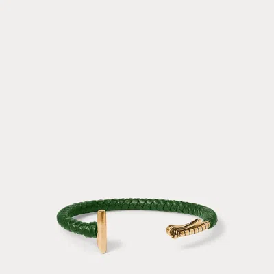 The Heritage Collection Ralph Lauren Braided Antiqued Brass Polo Mallet Cuff In Multi