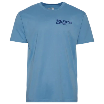 The Hometown Wave Mens  From San Diego T-shirt In Blue/blue
