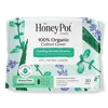The Honey Pot Company Herbal Heavy Flow Pantiliners With Wings