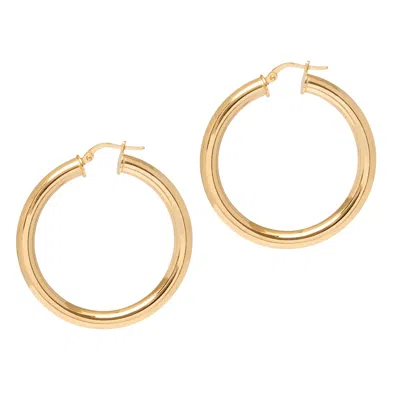 The Hoop Station Women's Chunky Hoop Earrings - Gold
