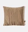 The House Of Lyria Abibo Mohair-blend Cushion In Brown