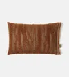 The House Of Lyria Abibo Mohair-blend Cushion In Brown