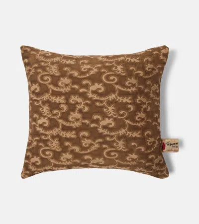 The House Of Lyria Acuzio Cushion In Brown