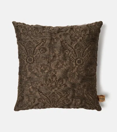 The House Of Lyria Ademia Cushion In Brown