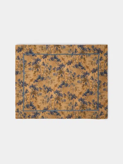 The House Of Lyria Alcedo Linen Placemats (set Of 4) In Brown