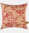 The House Of Lyria Argia Jacquard Cushion In Gold