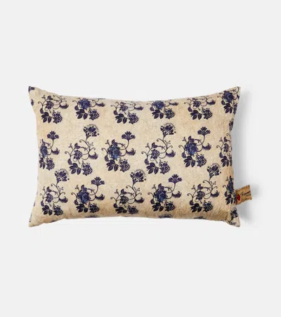 The House Of Lyria Champaca Floral Cushion In Transparent