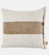 The House Of Lyria Cimide Alpaca And Silk-blend Cushion In Sand