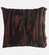 The House Of Lyria Ciria Embroidered Cotton-blend Cushion