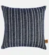 The House Of Lyria Cornelius Wool And Cotton Striped Cushion