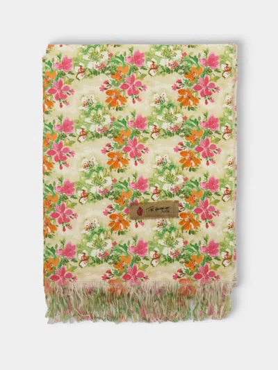 The House Of Lyria Floral Linen Rectangular Tablecloth (137.5in/3.5m)