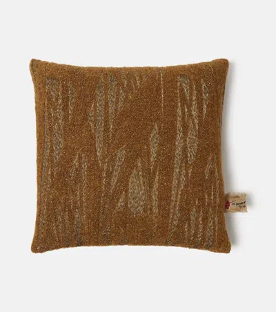 The House Of Lyria Fosca Cushion In Brown