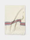 The House Of Lyria Generosita Large Handwoven Linen Towel  Abask Luxury Gift