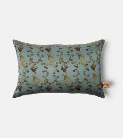 The House Of Lyria Godolia Cushion In Blue