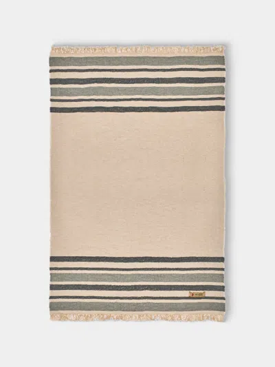 The House Of Lyria Jute And Wool Throw (78.5in/2m) In Pink