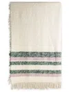 The House Of Lyria Kingo Striped Fringed Throw In 中性色