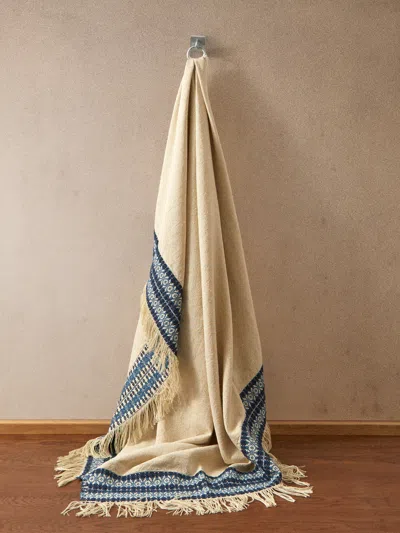 The House Of Lyria Linen And Silk Throw (75in/1.9m) In Multi