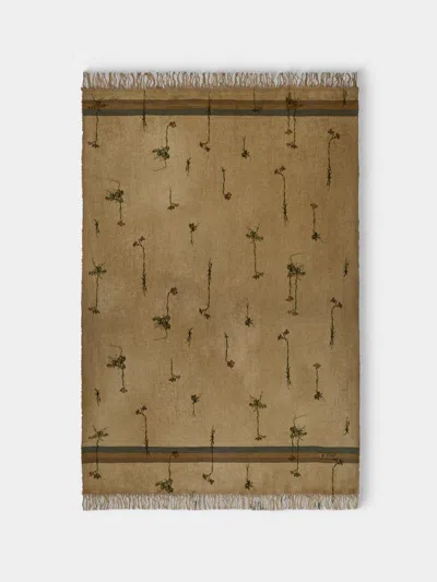 The House Of Lyria Linen Rectangular Tablecloth (136in/3.45m) In Brown