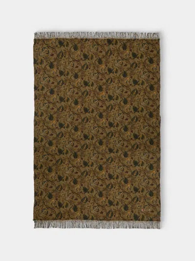The House Of Lyria Linen Rectangular Tablecloth (136in/3.45m) In Brown