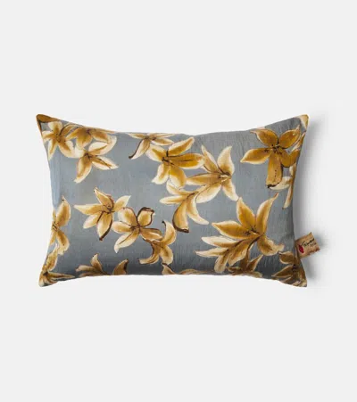 The House Of Lyria Lucilla Floral Cushion In White