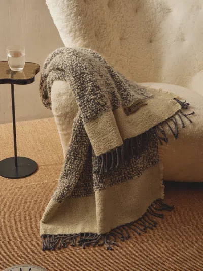 The House Of Lyria Nutrice Mohair And Cotton Throw (78.5in/2m) In Multi