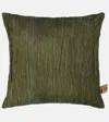 The House Of Lyria Paesaggio Cotton-blend Cushion In Green