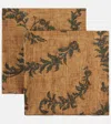 THE HOUSE OF LYRIA TEIGNE SET OF 2 PRINTED LINEN NAPKINS