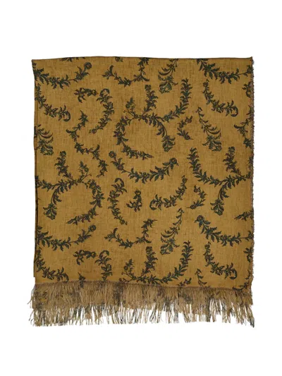 The House Of Lyria Tormento Patterned Tablecloth In Brown