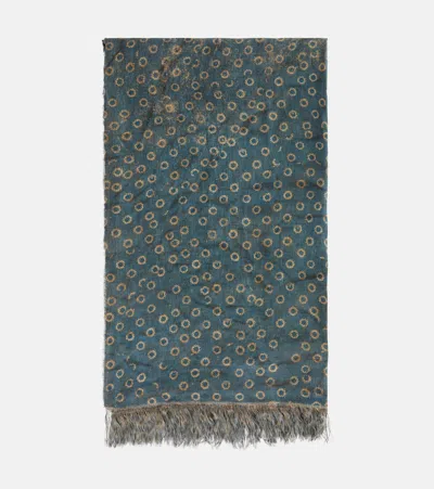 The House Of Lyria Tormento Printed Linen Tablecloth
