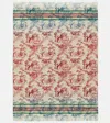 The House Of Lyria Zacinto Fringed Linen Jacquard Blanket In White
