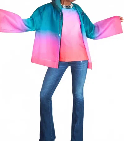 The House Of Perna Mandy Jacket In Autumn Ombre In Multi