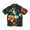 The Hundreds Blooming Woven Forest Men's Short Sleeve Shirt In Forest