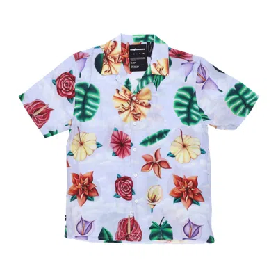The Hundreds Blooming Woven Men's Short Sleeve Shirt Light Blue