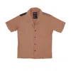 The Hundreds Face Woven Brass Men's Short Sleeve Shirt In Brass
