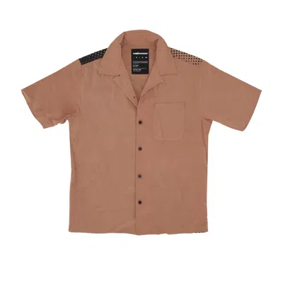 The Hundreds Face Woven Brass Men's Short Sleeve Shirt