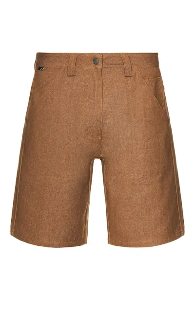 The Hundreds Folsom Denim Shorts In Khaki