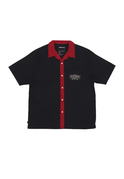 The Hundreds Giles Woven Black Men's Short Sleeve Shirt
