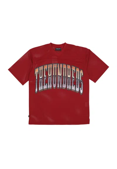 The Hundreds Men's Division Football Jersey Burgundy